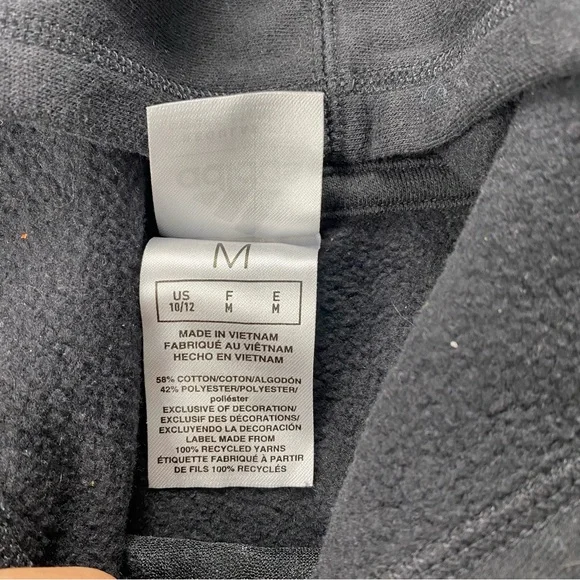 Adidas Pullover Hoodie Black Youth size medium 10/12 - Picture 5 of 11